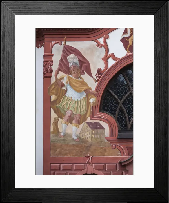 Framed Print : Germany, Bavaria, Fussen, Heilige Geist Spitalkirche church, exterior Framed Print : Germany, Bavaria, Fussen, Heilige Geist Spitalkirche church, exterior