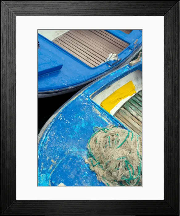 Framed Print : Croatia, Cres Island, Valun, fishing Boat and net Framed Print : Croatia, Cres Island, Valun, fishing Boat and net