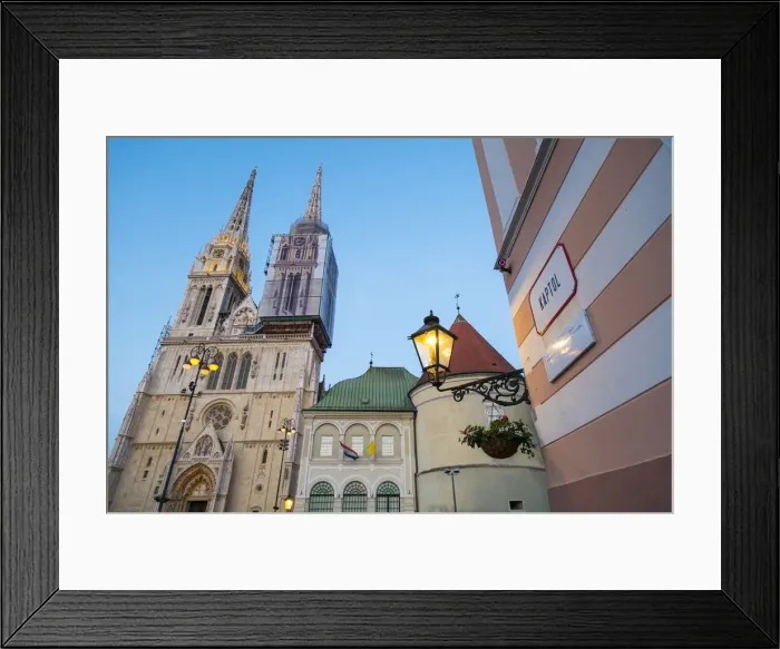 Framed Print : Cathedral of the Assumption of Mary, Zagreb, Croatia Framed Print : Cathedral of the Assumption of Mary, Zagreb, Croatia