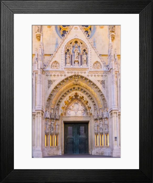 Framed Print : Cathedral of the Assumption of Mary, Zagreb, Croatia
