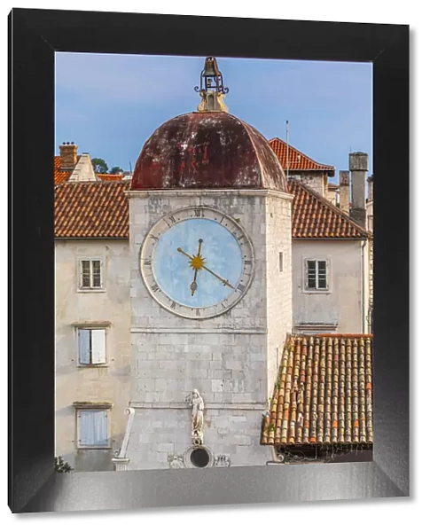 Loggia and Clock Tower, Trogir, Dalmatian Coast, Croatia, Europe
