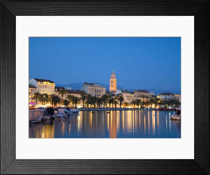 Framed Print : Split Harbour with Cathedral of Saint Domnius, Split, Dalmatian Coast, Croatia, Europe Framed Print : Split Harbour with Cathedral of Saint Domnius, Split, Dalmatian Coast, Croatia, Europe