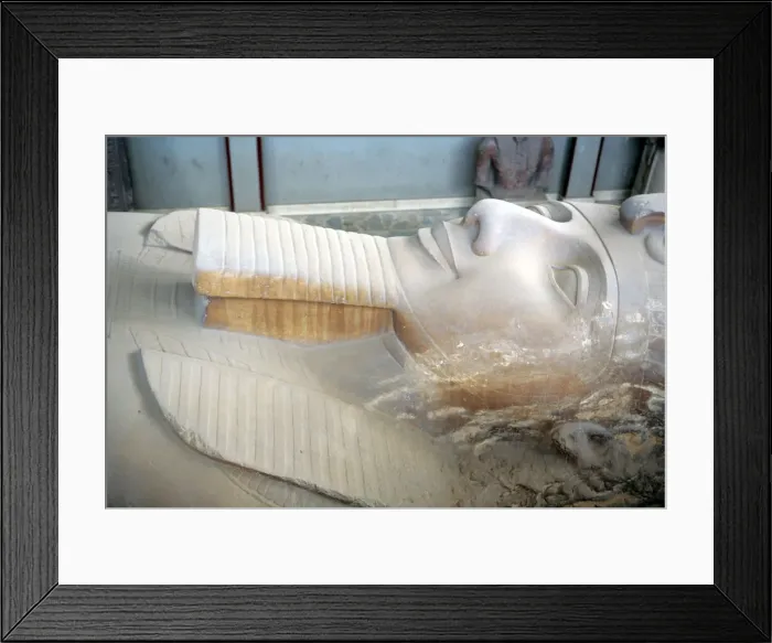 Framed Print : Colossus of Ramses II (13th century BC), Memphis, Egypt Framed Print : Colossus of Ramses II (13th century BC), Memphis, Egypt