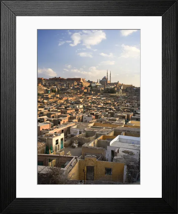 Framed Print : Egypt, Cairo, view of the Citadel and Islamic Quarter Framed Print : Egypt, Cairo, view of the Citadel and Islamic Quarter