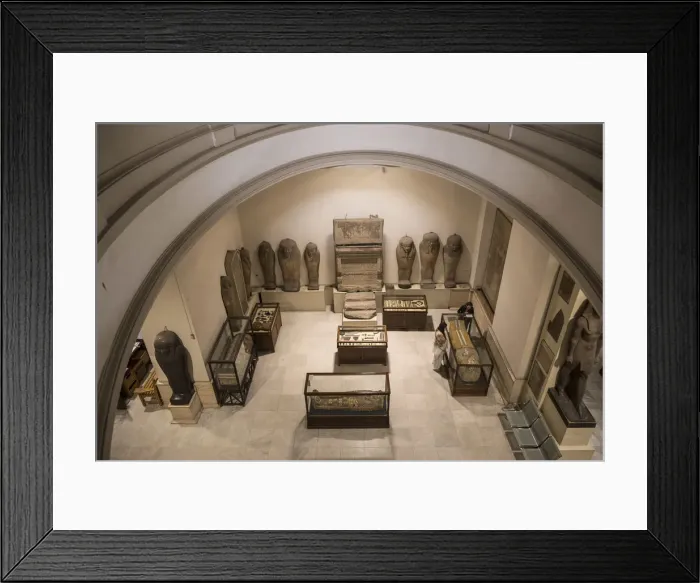 Framed Print : Display of mummies in the Egyptian Museum, Cairo, Egypt Framed Print : Display of mummies in the Egyptian Museum, Cairo, Egypt