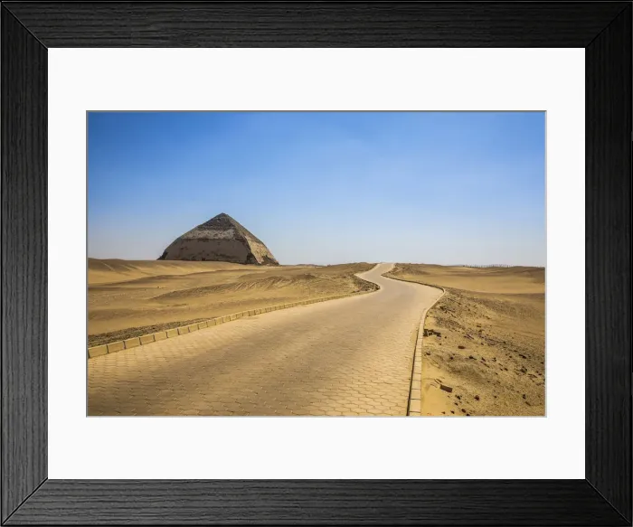 Framed Print : 2600bc Bent Pyramid (built by Sneferu) at Dashur, Nr. Cairo, Egypt Framed Print : 2600bc Bent Pyramid (built by Sneferu) at Dashur, Nr. Cairo, Egypt
