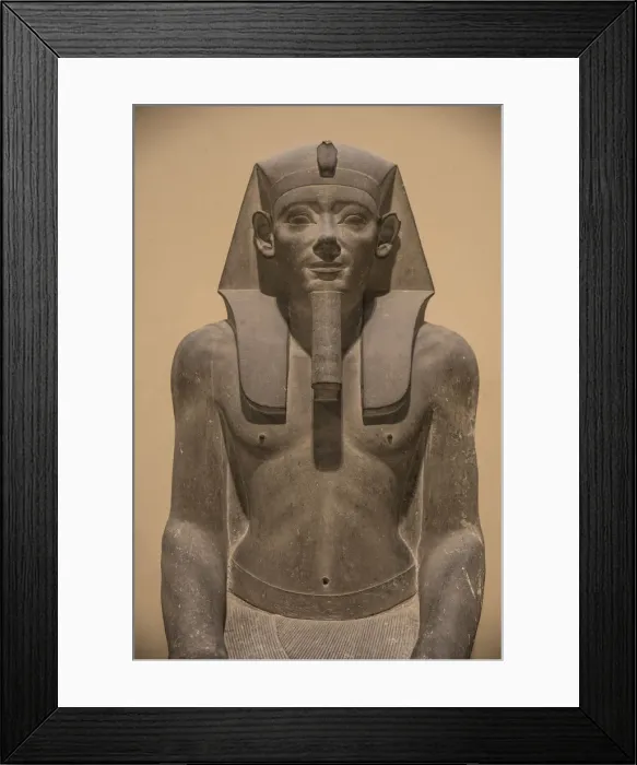 Framed Print : Statue of a Pharaoh that was positioned outside the Harhotep tomb, Egyptian Museum Framed Print : Statue of a Pharaoh that was positioned outside the Harhotep tomb, Egyptian Museum