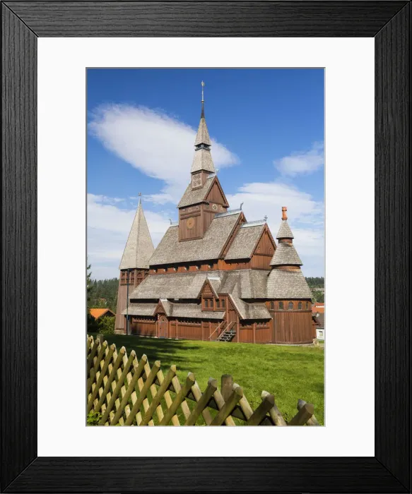 Framed Print : Gustav Adolf Stave Church, Hahnenklee, Goslar, Harz mountain, Lower Saxony, Germany Framed Print : Gustav Adolf Stave Church, Hahnenklee, Goslar, Harz mountain, Lower Saxony, Germany