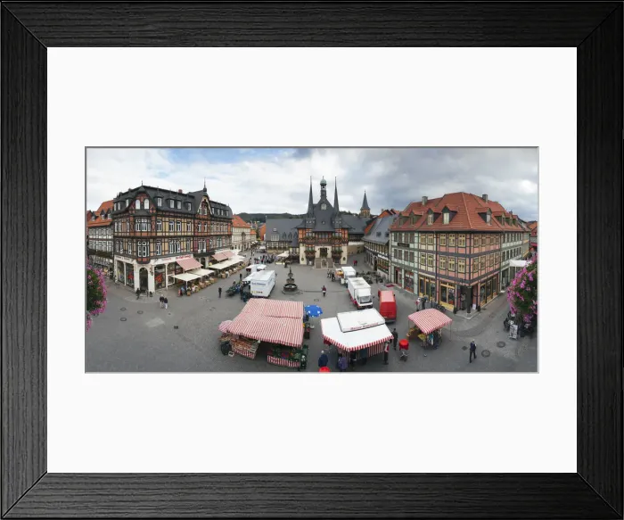 Framed Print : Markt Square and Guild Hall, Wernigerode, Harz Mountains, Saxony-Anhalt, Germany Framed Print : Markt Square and Guild Hall, Wernigerode, Harz Mountains, Saxony-Anhalt, Germany
