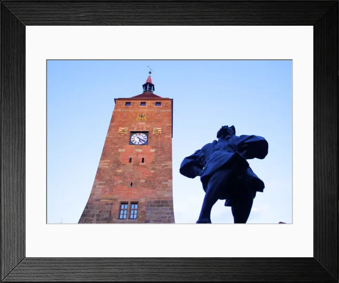 Framed Print : Marriage Carousel in front of the White Tower, Nuremberg, Bavaria, Germany Framed Print : Marriage Carousel in front of the White Tower, Nuremberg, Bavaria, Germany