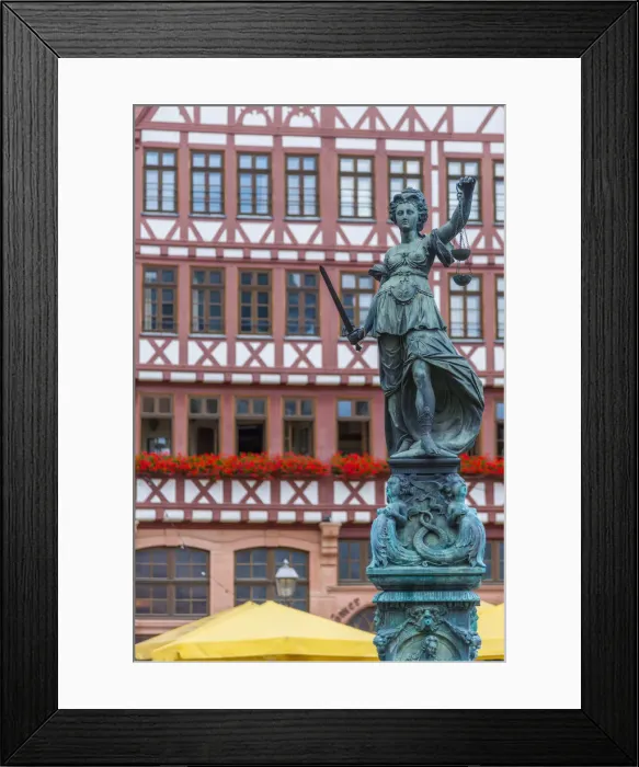 Framed Print : Germany, Hessen, Frankfurt Am Main, Altstadt (Old Town), Romerberg Framed Print : Germany, Hessen, Frankfurt Am Main, Altstadt (Old Town), Romerberg