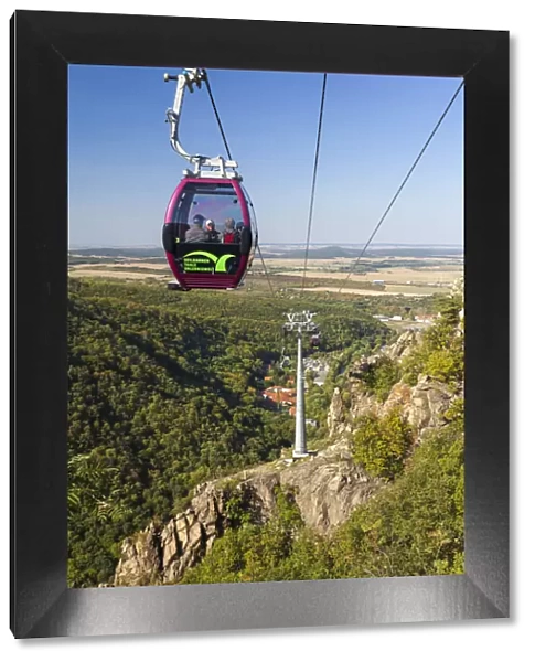 Cable car from Thale to the Witches dancing place Harz Mountains