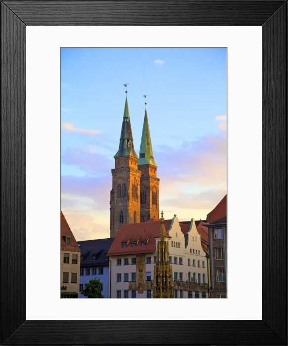 Framed Print : St. Sebald Church, (St. Sebaldus Church) at Sunset, Nuremberg, Bavaria, Germany Framed Print : St. Sebald Church, (St. Sebaldus Church) at Sunset, Nuremberg, Bavaria, Germany