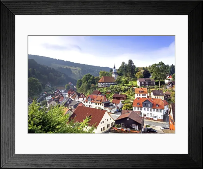 Framed Print : Lerbach, Harz Mountains, Saxony-Anhalt, Germany Framed Print : Lerbach, Harz Mountains, Saxony-Anhalt, Germany