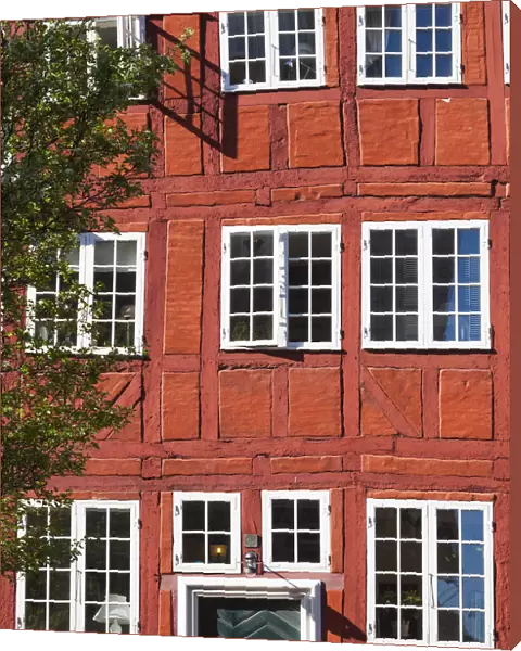 Denmark, Zealand, Copenhagen, half-timbered building detail