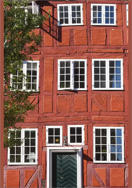 Denmark, Zealand, Copenhagen, half-timbered building detail