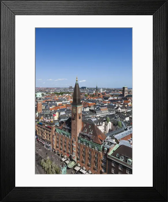 Framed Print : Denmark, Zealand, Copenhagen, Scandic Hotel, elevated view Framed Print : Denmark, Zealand, Copenhagen, Scandic Hotel, elevated view