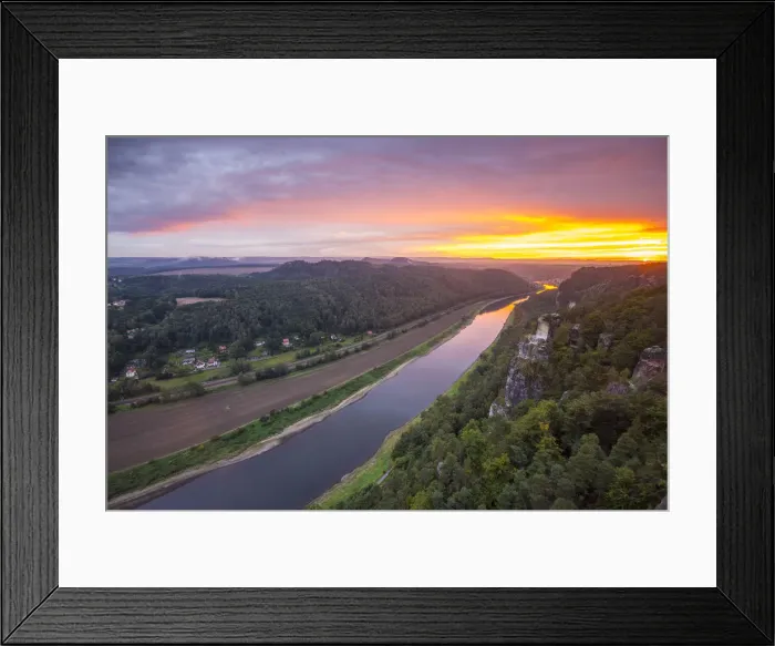 Framed Print : Elbe River at Bastei, Saxon Switzerland National Park, Saxony, Germany Framed Print : Elbe River at Bastei, Saxon Switzerland National Park, Saxony, Germany