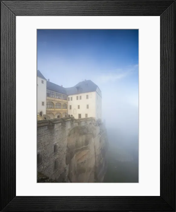 Framed Print : Konnigstein Fortress, Saxon Switzerland National Park, Saxony, Germany