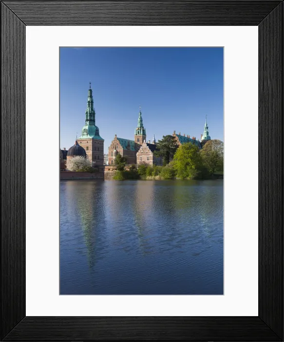 Framed Print : Denmark, Zealand, Hillerod, Frederiksborg Castle, exterior Framed Print : Denmark, Zealand, Hillerod, Frederiksborg Castle, exterior