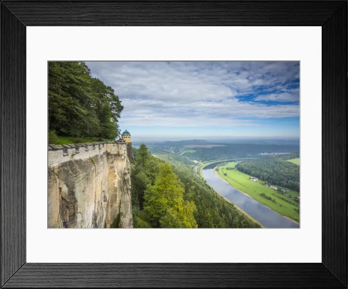 Framed Print : Konnigstein Fortress and Elbe river, Saxon Switzerland National Park, Saxony, Germany Framed Print : Konnigstein Fortress and Elbe river, Saxon Switzerland National Park, Saxony, Germany