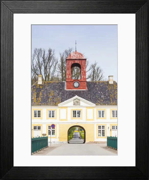 Framed Print : Denmark, Tasinge, Valdemars Slot Castle, castle gatehouse