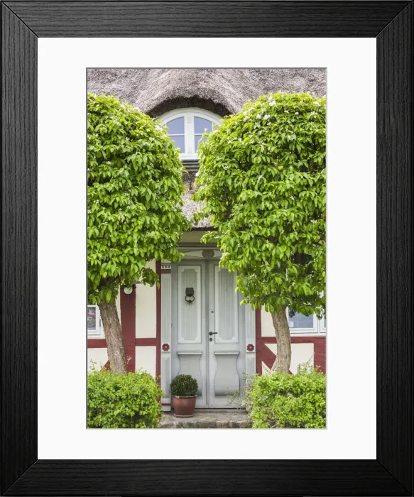 Framed Print : Denmark, Tasinge, Troense, traditional Danish house Framed Print : Denmark, Tasinge, Troense, traditional Danish house