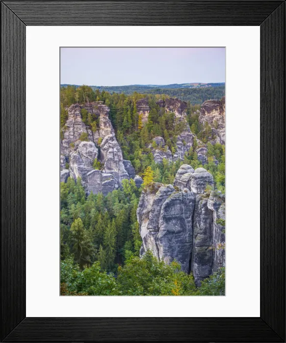 Framed Print : Bastei, Saxon Switzerland National Park, Saxony, Germany