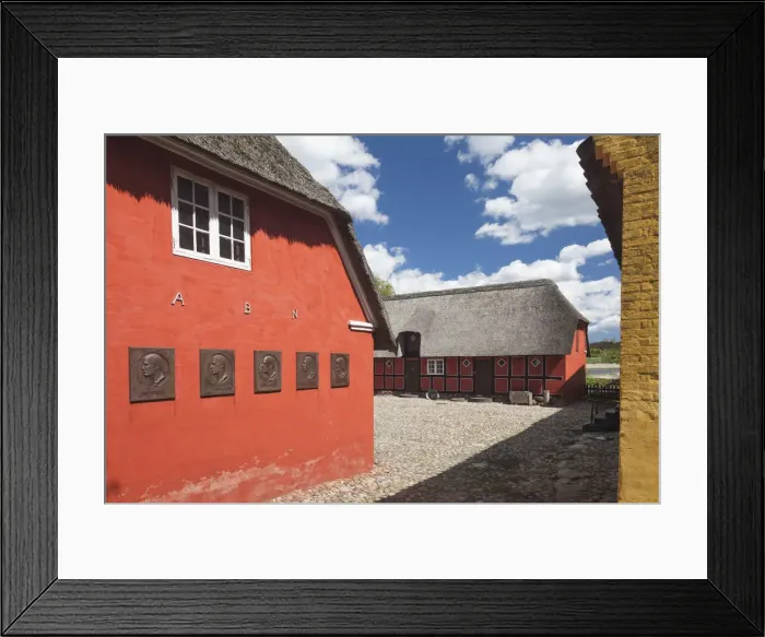 Framed Print : Denmark, Jutland, Hobro, farm buildings Framed Print : Denmark, Jutland, Hobro, farm buildings
