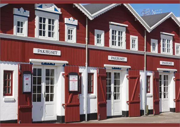 Denmark, Jutland, Skagen, port buildings
