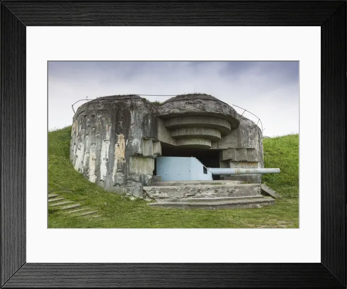 Framed Print : Denmark, Jutland, Frederikshavn, Bangsbo Fort, WW2-era former German artillery gun Framed Print : Denmark, Jutland, Frederikshavn, Bangsbo Fort, WW2-era former German artillery gun