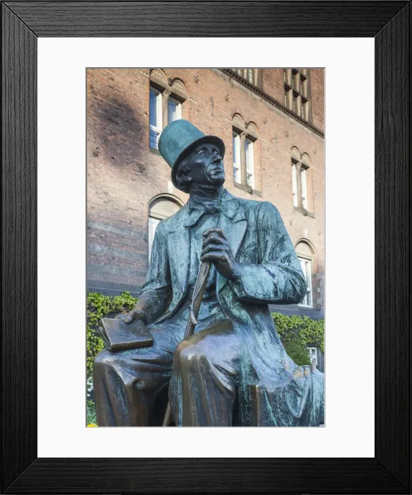 Framed Print : Denmark, Zealand, Copenhagen, Hans Christian Andersen statue Framed Print : Denmark, Zealand, Copenhagen, Hans Christian Andersen statue