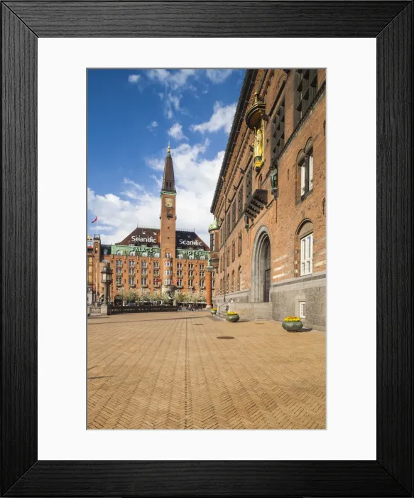 Framed Print : Denmark, Zealand, Copenhagen, Copenhagen town hall Framed Print : Denmark, Zealand, Copenhagen, Copenhagen town hall