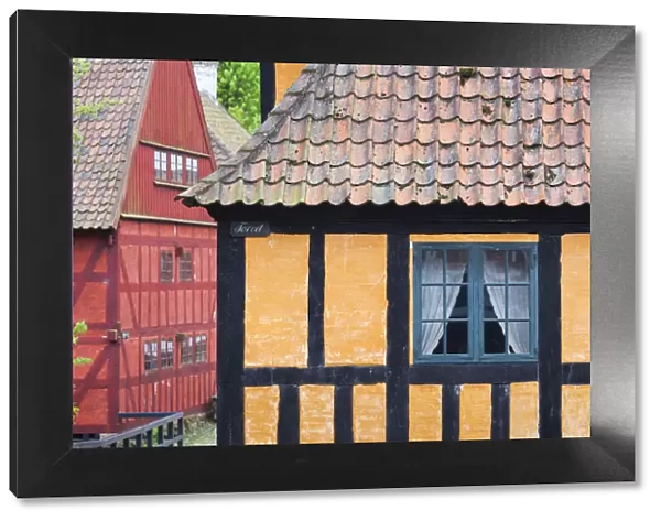 Denmark, Jutland, Aarhus, Den Gamle By, reconstructed Old Town, half-timbered buildings