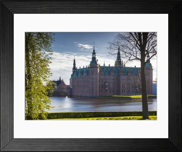 Framed Print : Denmark, Zealand, Hillerod, Frederiksborg Castle, exterior Framed Print : Denmark, Zealand, Hillerod, Frederiksborg Castle, exterior