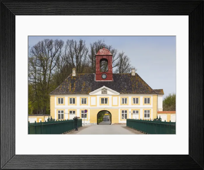 Framed Print : Denmark, Tasinge, Valdemars Slot Castle, castle gatehouse Framed Print : Denmark, Tasinge, Valdemars Slot Castle, castle gatehouse