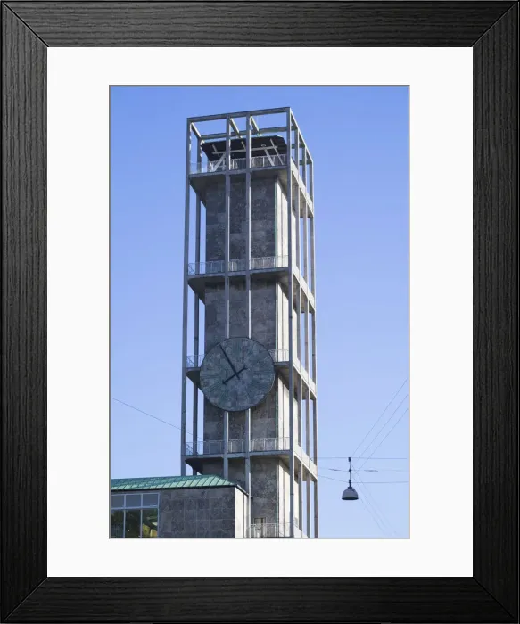 Framed Print : Denmark, Jutland, Aarhus, Aarhus Town Hall, designed in 1942 by Danish Archtect Arne Framed Print : Denmark, Jutland, Aarhus, Aarhus Town Hall, designed in 1942 by Danish Archtect Arne