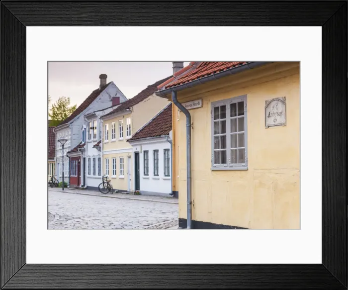 Framed Print : Denmark, Funen, Odense, H. C. Andersen House, exterior Framed Print : Denmark, Funen, Odense, H. C. Andersen House, exterior