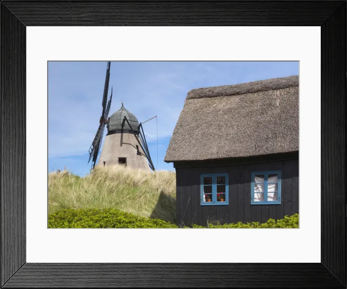 Framed Print : Denmark, Jutland, Skagen, old windmill Framed Print : Denmark, Jutland, Skagen, old windmill