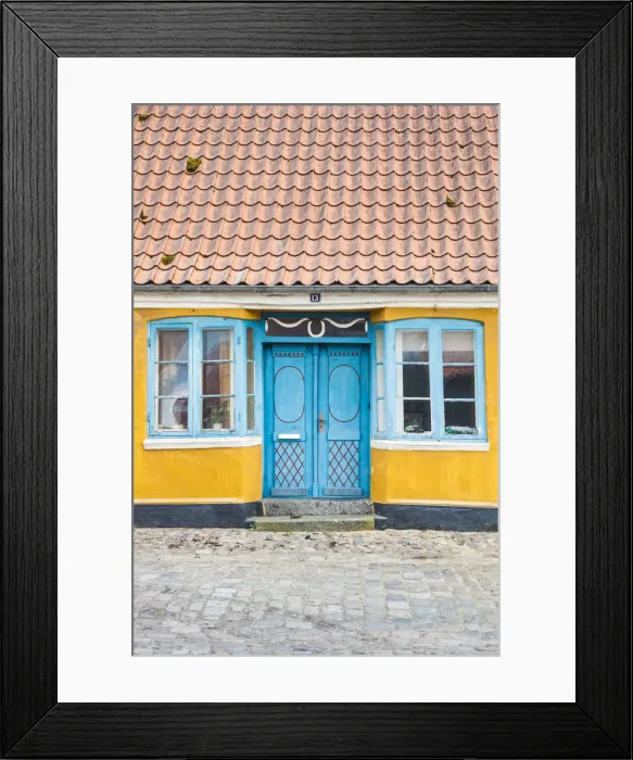 Framed Print : Denmark, Jutland, Ribe, building detail Framed Print : Denmark, Jutland, Ribe, building detail