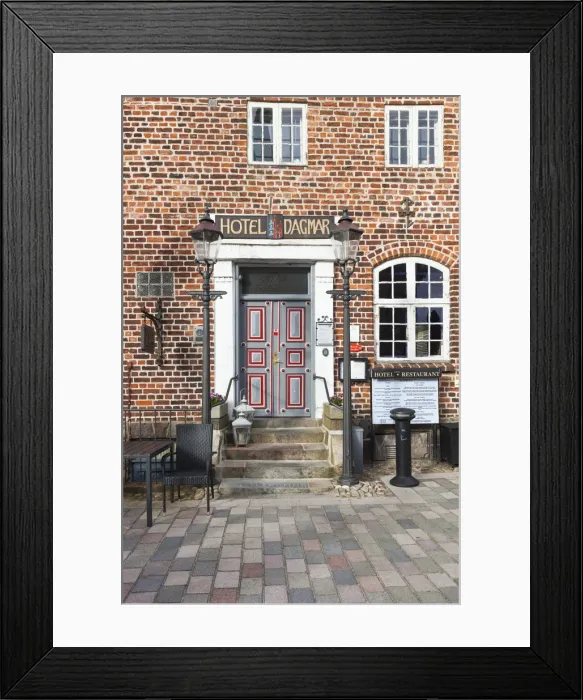 Framed Print : Denmark, Jutland, Ribe, Hotel Dagmar Framed Print : Denmark, Jutland, Ribe, Hotel Dagmar