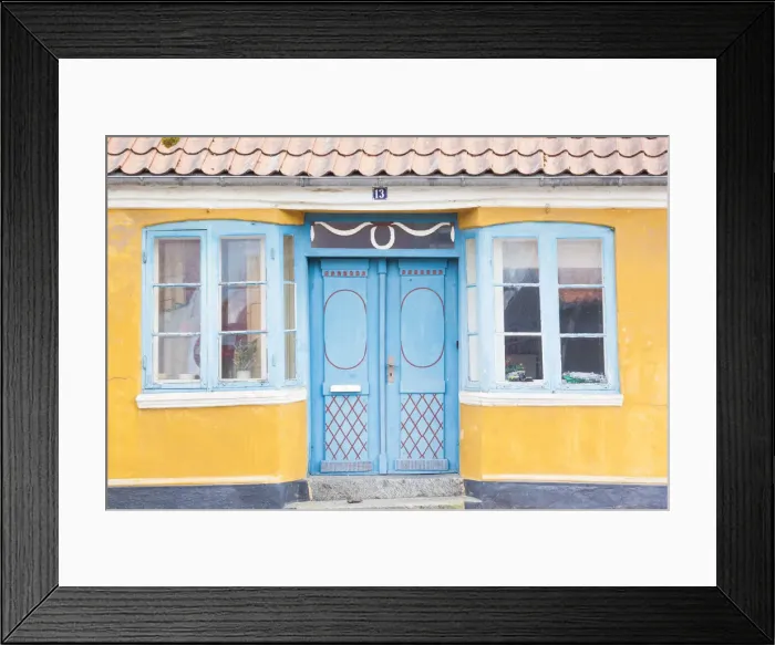 Framed Print : Denmark, Jutland, Ribe, building detail Framed Print : Denmark, Jutland, Ribe, building detail