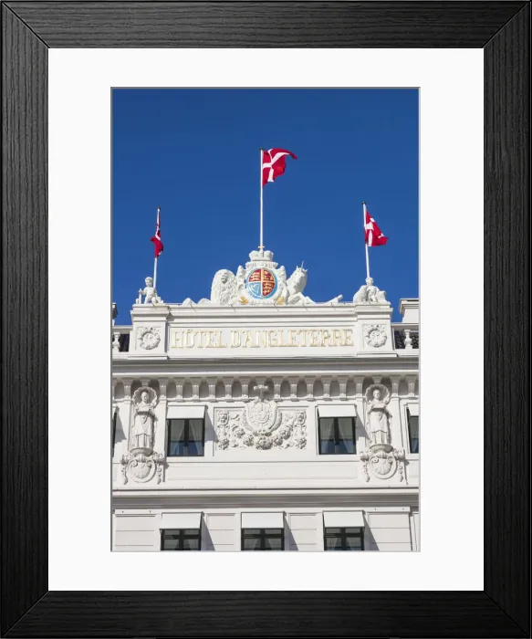 Framed Print : Denmark, Zealand, Copenhagen, detail of the Hotel D Angleterre Framed Print : Denmark, Zealand, Copenhagen, detail of the Hotel D Angleterre