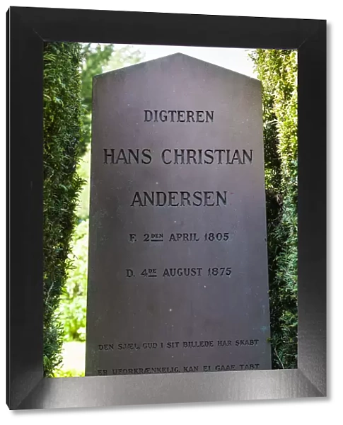 Denmark, Zealand, Copenhagen, Norrebro, Assistens Cemetery, grave of Has Christian