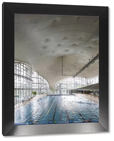 Germany, Bavaria, Munich, Olympia Park, Schwimmhalle, Olympic Swimming Pool