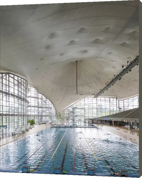 Germany, Bavaria, Munich, Olympia Park, Schwimmhalle, Olympic Swimming Pool