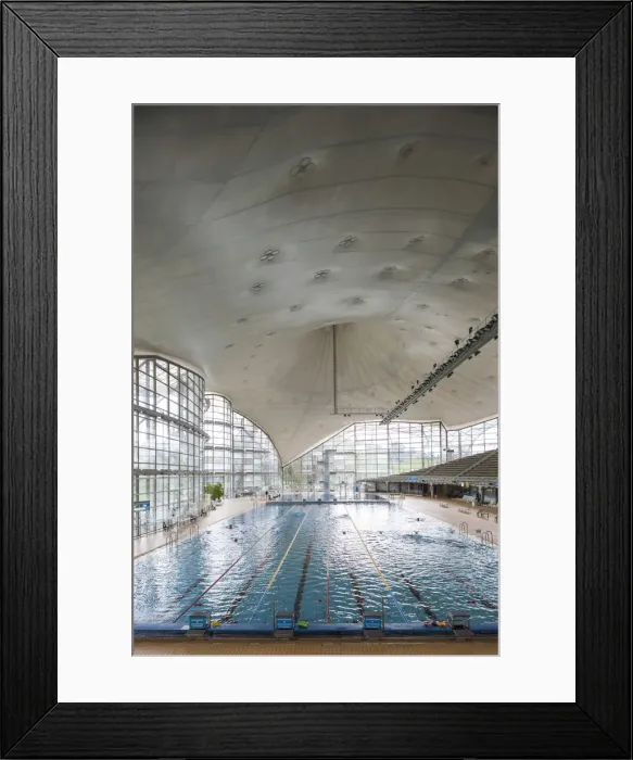 Framed Print : Germany, Bavaria, Munich, Olympia Park, Schwimmhalle, Olympic Swimming Pool Framed Print : Germany, Bavaria, Munich, Olympia Park, Schwimmhalle, Olympic Swimming Pool