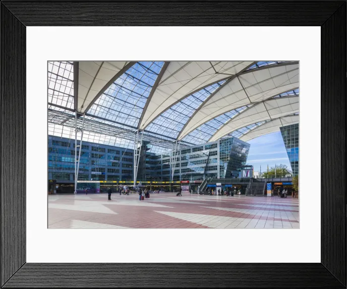 Framed Print : Germany, Bavaria, Munich, Munich International Airport, exterior Framed Print : Germany, Bavaria, Munich, Munich International Airport, exterior