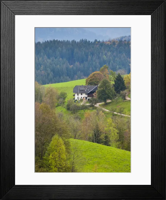 Framed Print : Germany, Baden-Wurttemburg, Black Forest, St. Margen, farmhouse Framed Print : Germany, Baden-Wurttemburg, Black Forest, St. Margen, farmhouse