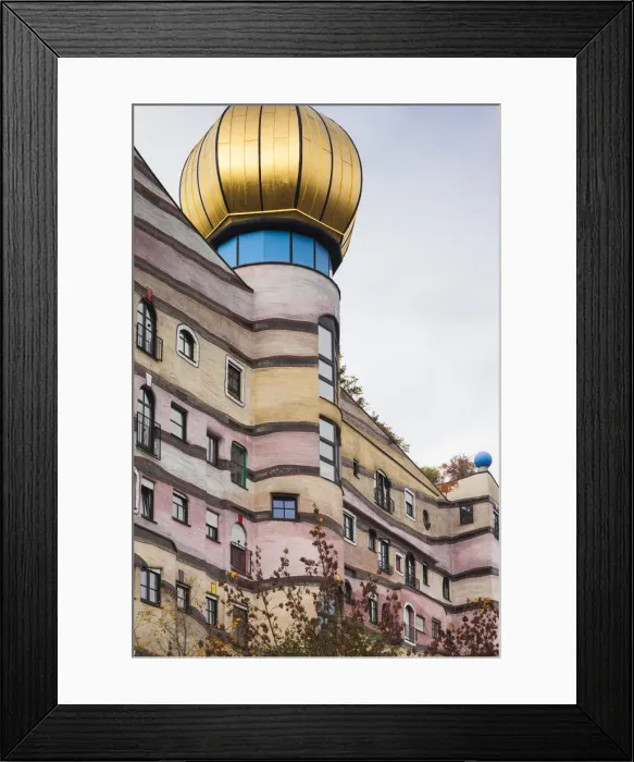 Framed Print : Germany, Hesse, Darmstadt, Waldspirale Residential Complex, designed by Austrian artist Framed Print : Germany, Hesse, Darmstadt, Waldspirale Residential Complex, designed by Austrian artist